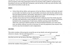 Free Printable Will Papers