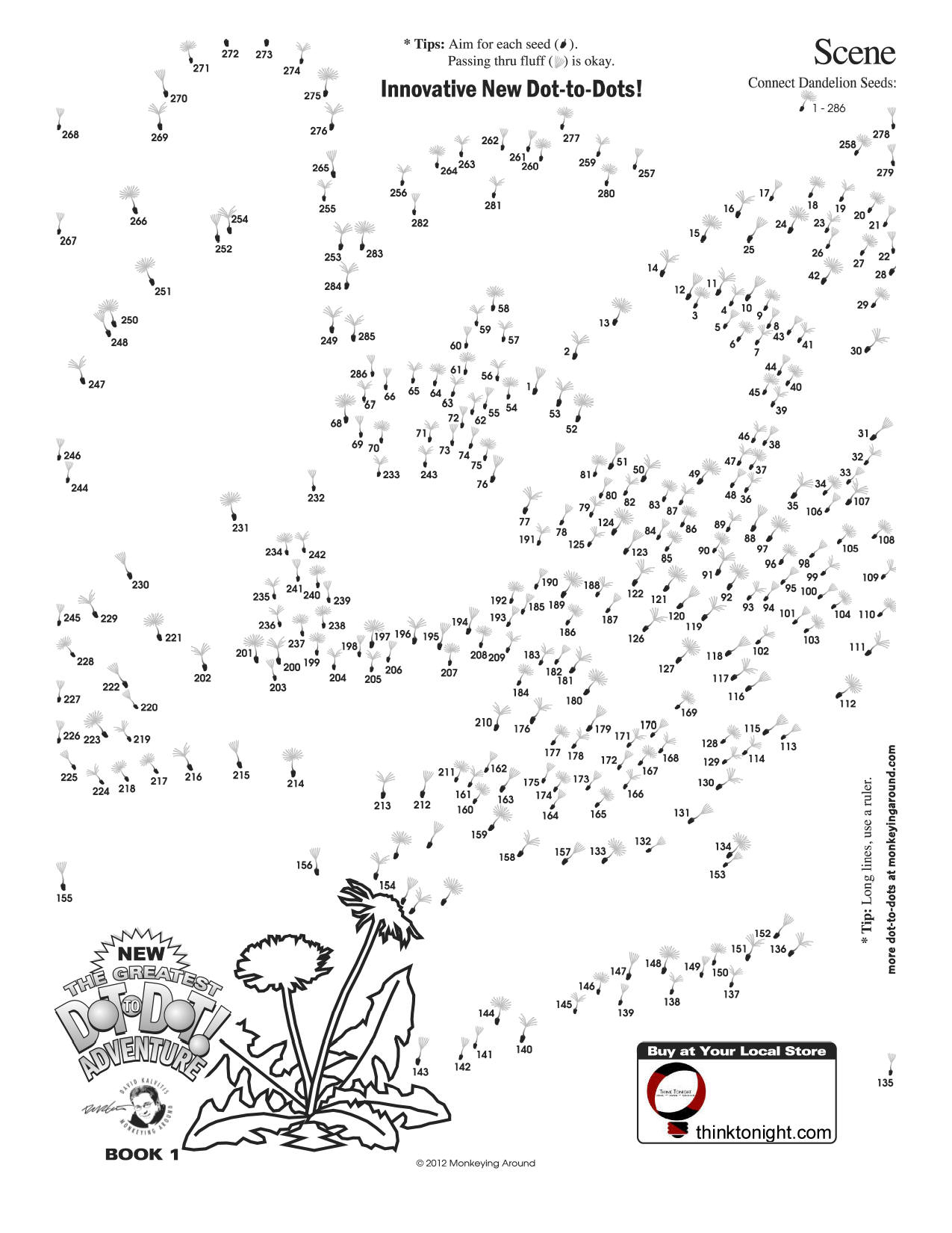 Downloadable Dot-To-Dot Puzzles - Free Printable Difficult Dot To Dot Puzzles