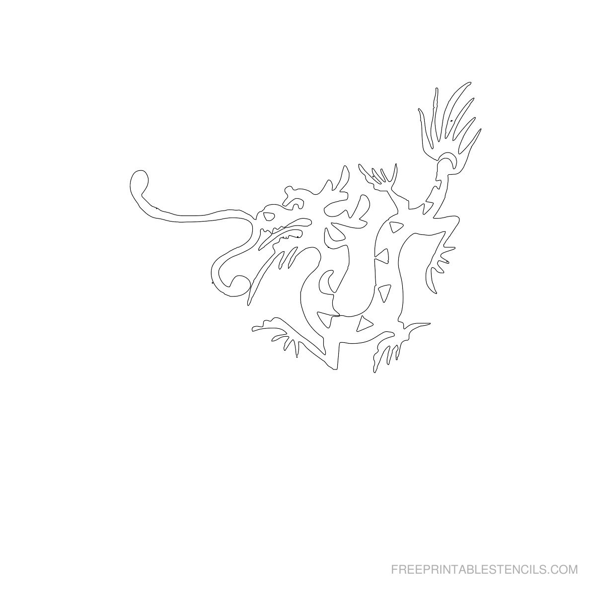 Dragon Stencils Printable Pictures | Free Printable Stencils - Free Printable Dragon Stencils