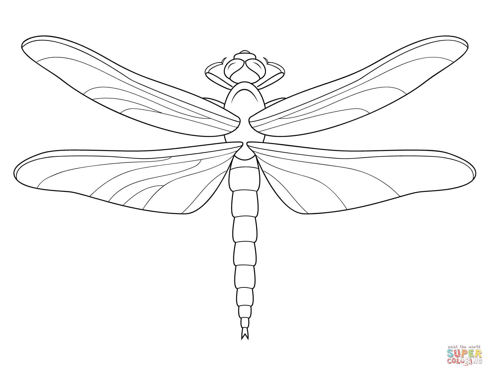 Dragonfly Coloring Page | Free Printable Coloring Pages - Free Printable Pictures Of Dragonflies