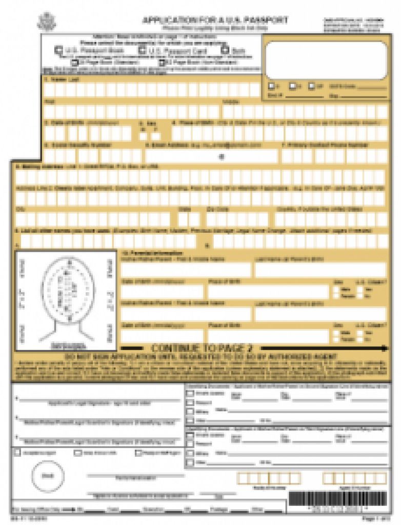 Ds-11 Online Application Form For A New Passport | Passports And - Free Printable Ds 11