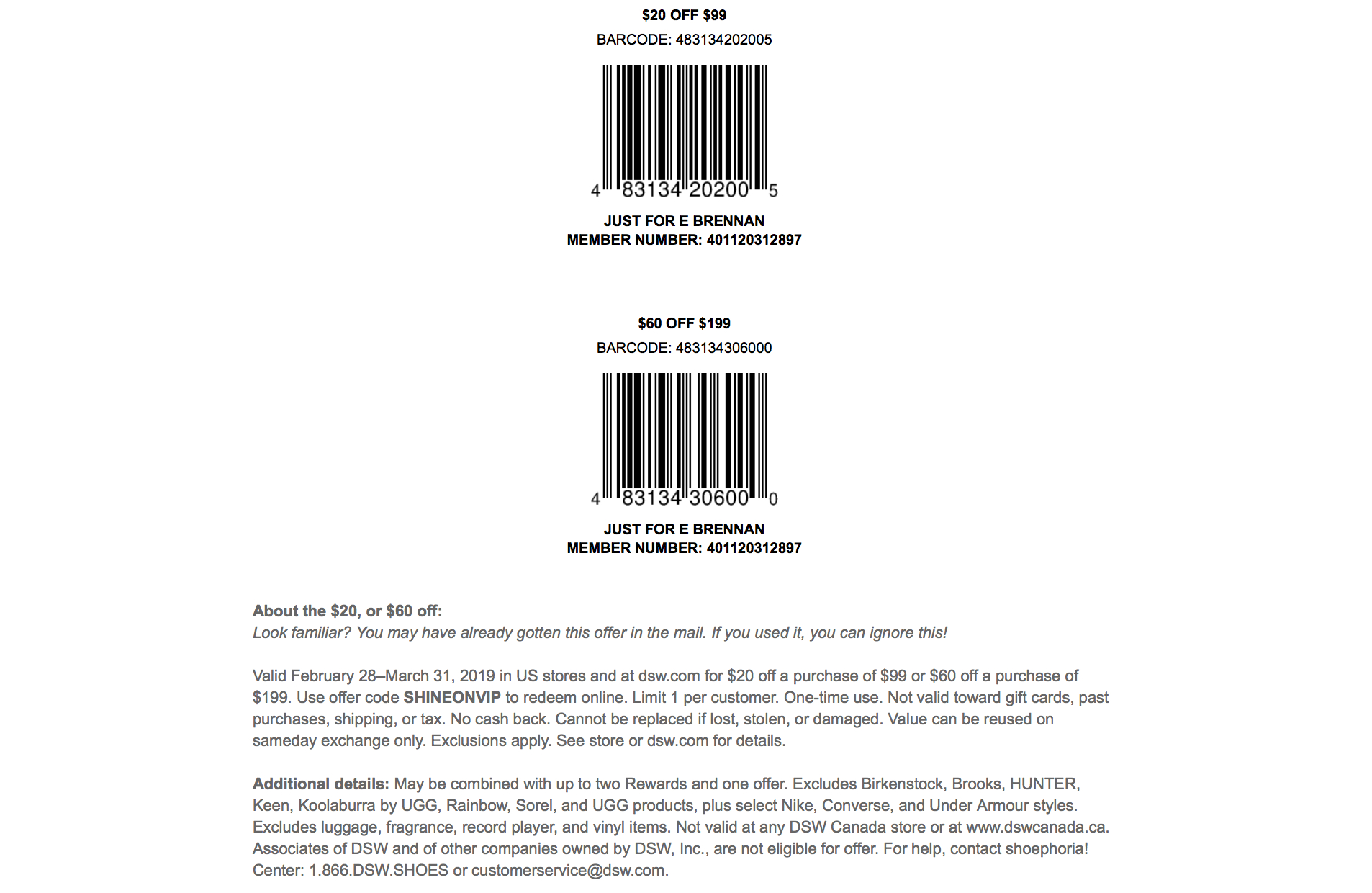 Dsw Coupons In Store (Printable Coupons) - 2019 - Free Printable Coupons For Dsw Shoes