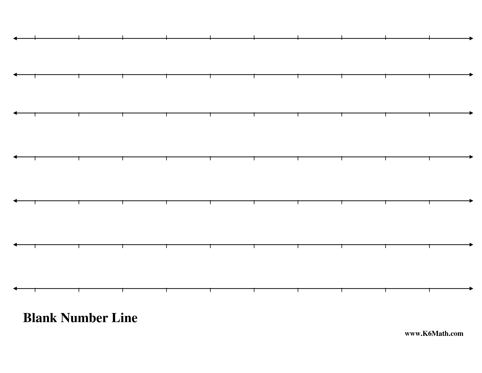 √ 5 Best Images Of Free Printable Number Line Worksheets - Free Printable Number Line Worksheets