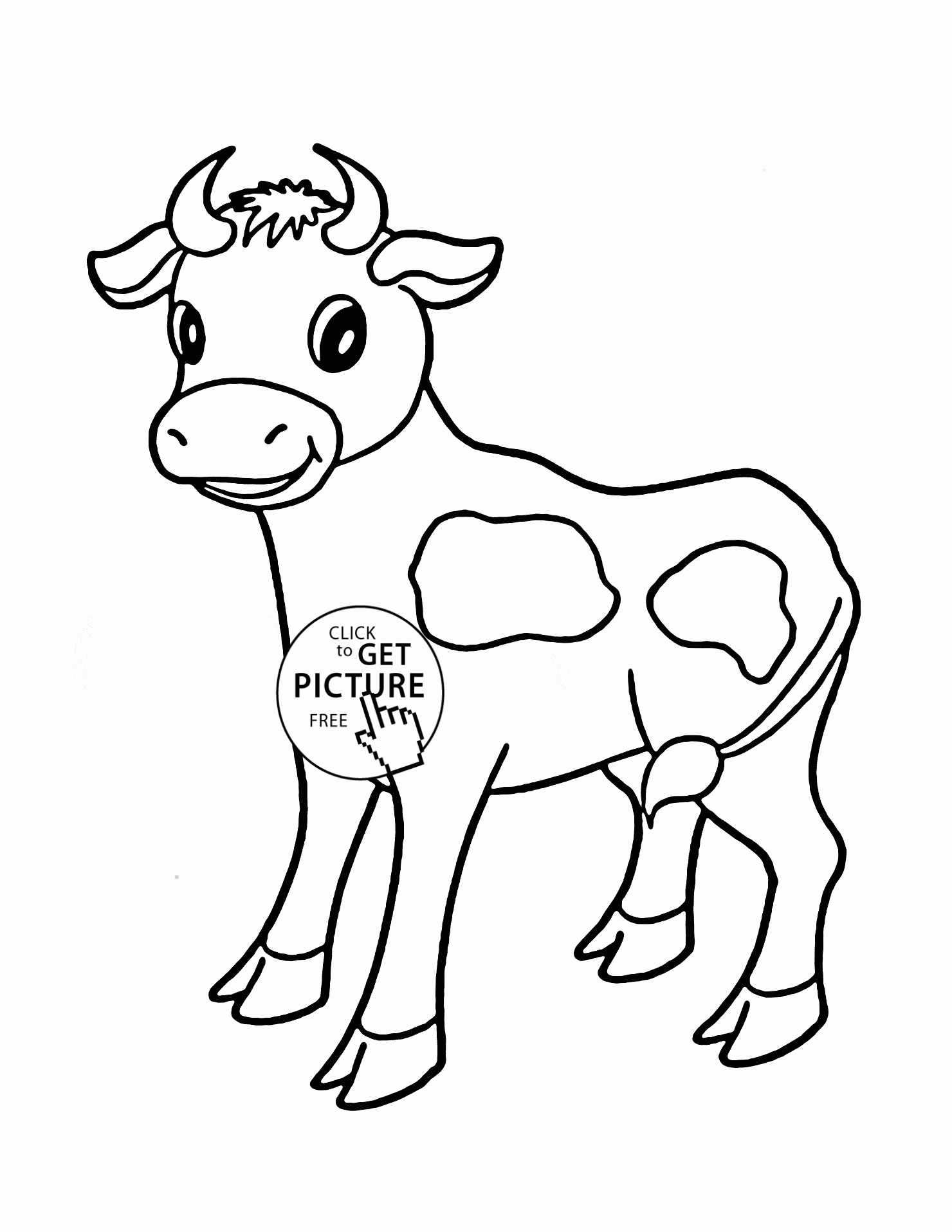 √ Coloring Pic Of Cow | Cow Face Coloring Pages - Coloring Pages Of Cows Free Printable