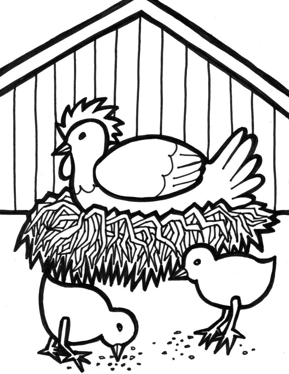 √ Free Printable Farm Animal Coloring Pages For Kids - Free Printable Farm Animal Pictures