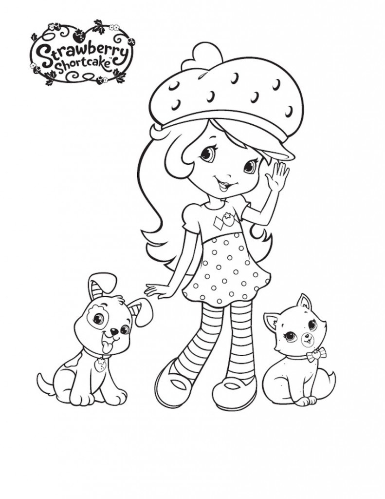 √ Free Printable Strawberry Shortcake Coloring Pages For Kids - Strawberry Shortcake Coloring Pages Free Printable