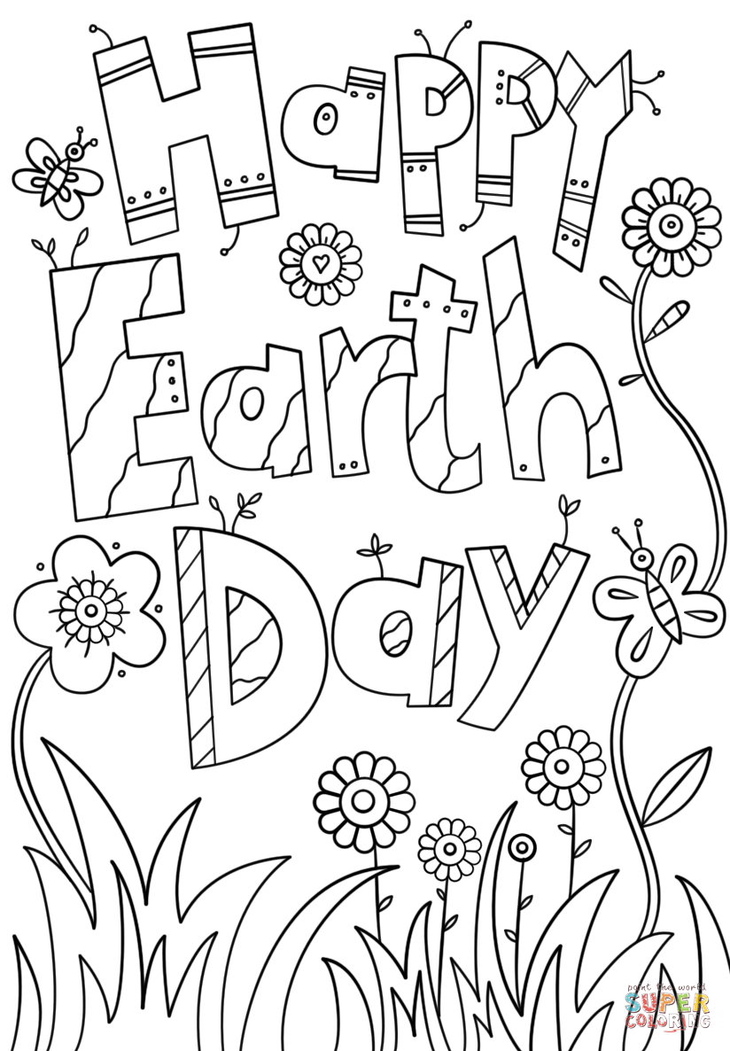 Earth Day Coloring Pages Happy Page Free Printable 824×1186 - Free Printable Earth Pictures