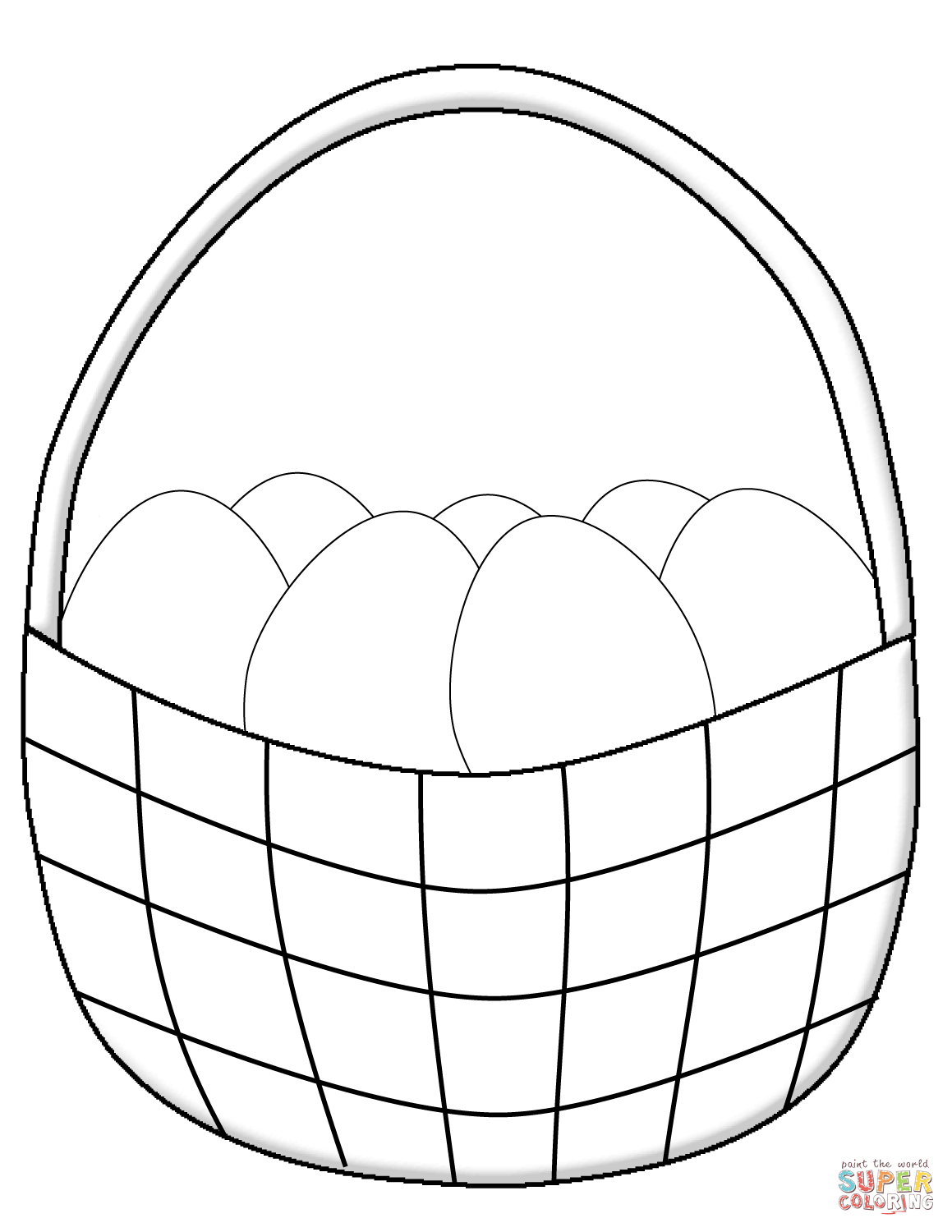 Easter Basket Coloring Pages Free Printable Pictures 1159×1500 - Free Printable Coloring Pages Easter Basket