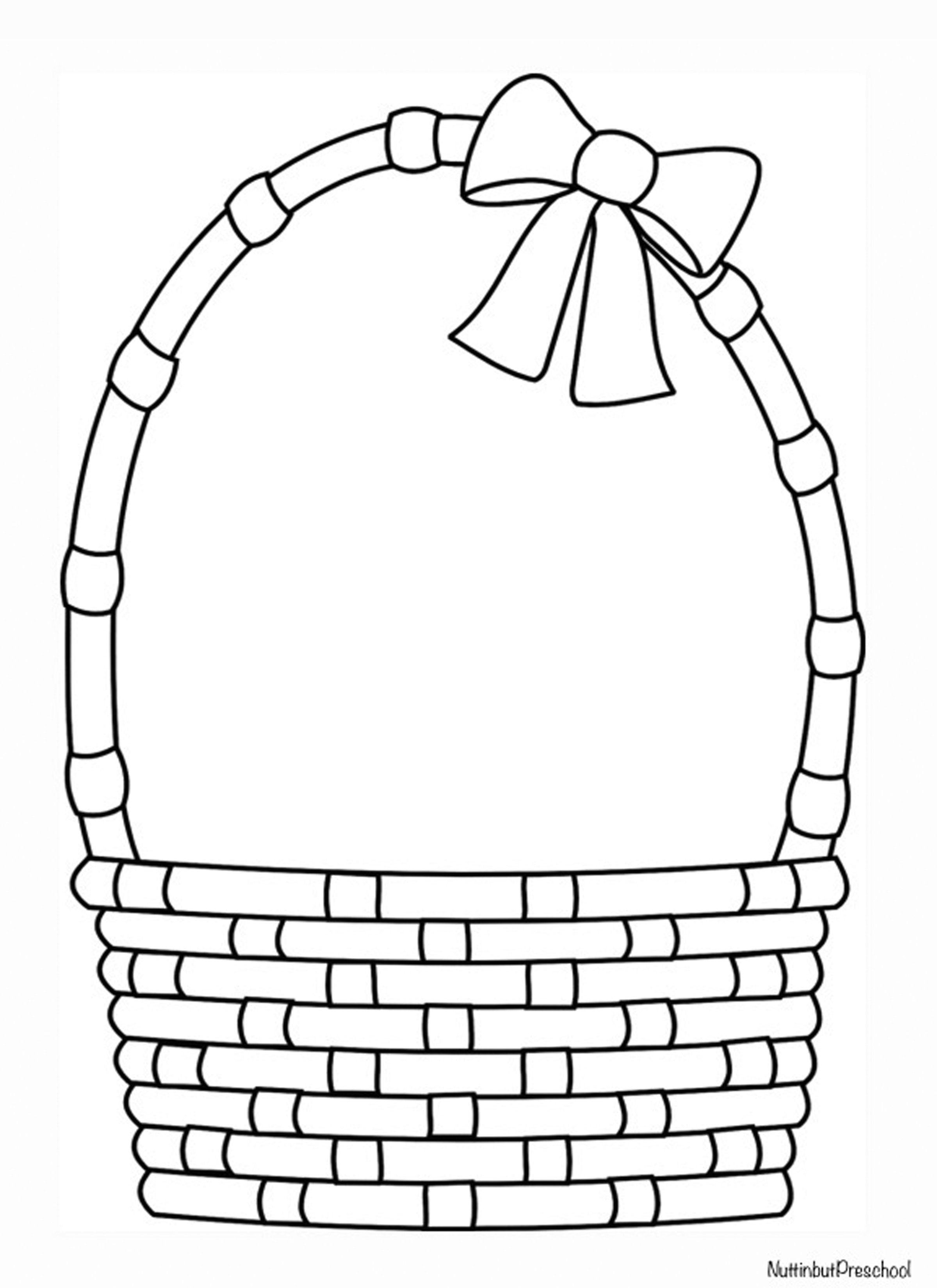 Easter Basket Pattern | Nuttin&amp;#039; But Preschool | Easter Craft - Free Printable Coloring Pages Easter Basket