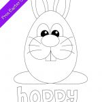 Easter Bunny Coloring Page   Free Printable   Free Printable Easter Pages