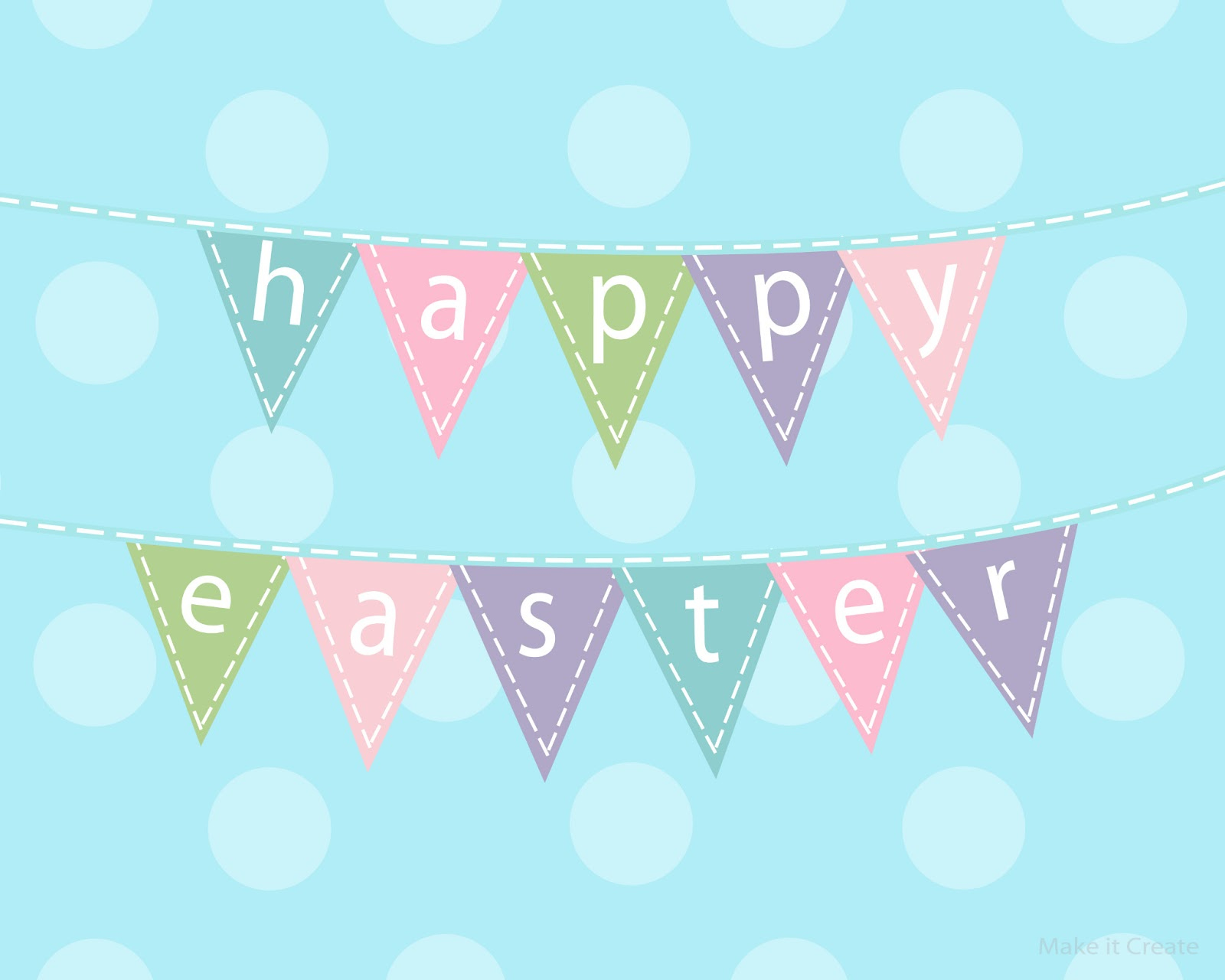 Easter Bunting Printable – Hd Easter Images - Free Printable Easter Bunting