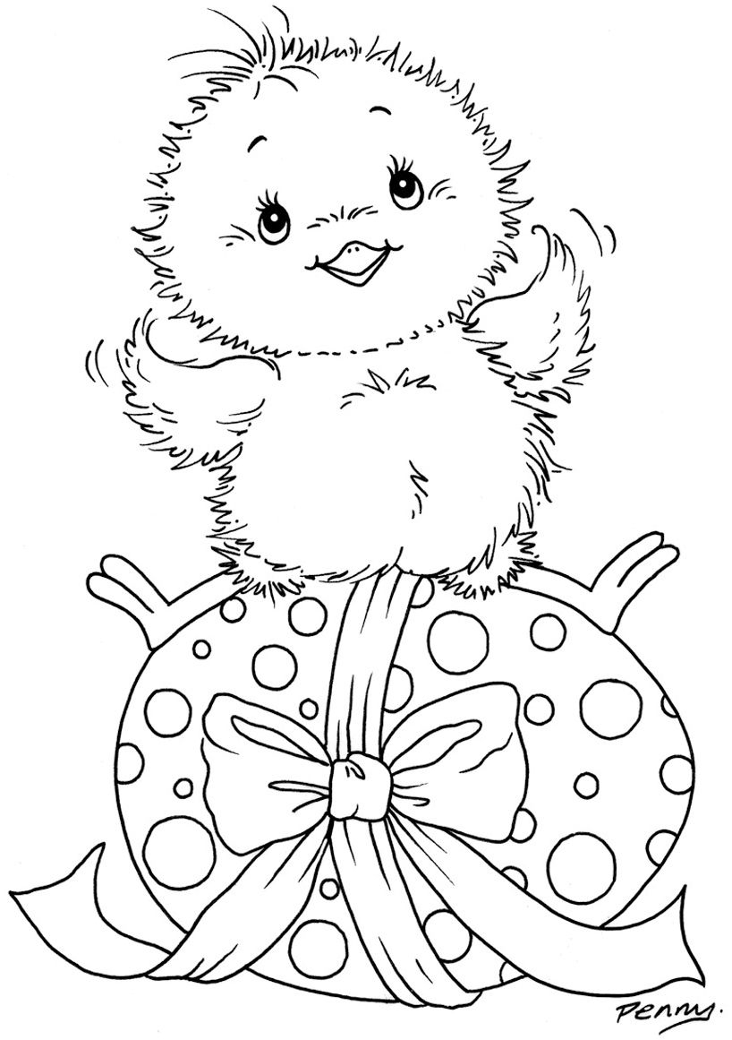 Easter Coloring Pages - Baby Chick | Kids Zone - Holiday Coloring - Free Printable Easter Baby Chick Coloring Pages