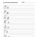 Easy Cursive Writing Worksheet Printable | Handwriting | Pinterest   Free Printable Cursive Writing Paragraphs