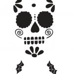 Easy Sugar Skull 7 | Halloween | Sugar Skull Pumpkin Stencil, Sugar – Skull Stencils Free Printable