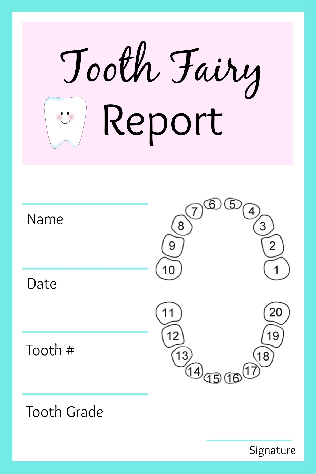 Easy Tooth Fairy Ideas &amp;amp; Tips For Parents / Free Printables - Free Printable Tooth Fairy Pictures