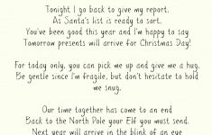 Elf On A Shelf Goodbye Letter Free Printable