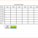 Employee Work Schedule Template Monthly Sample Policy Free Excel   Free Printable Blank Work Schedules
