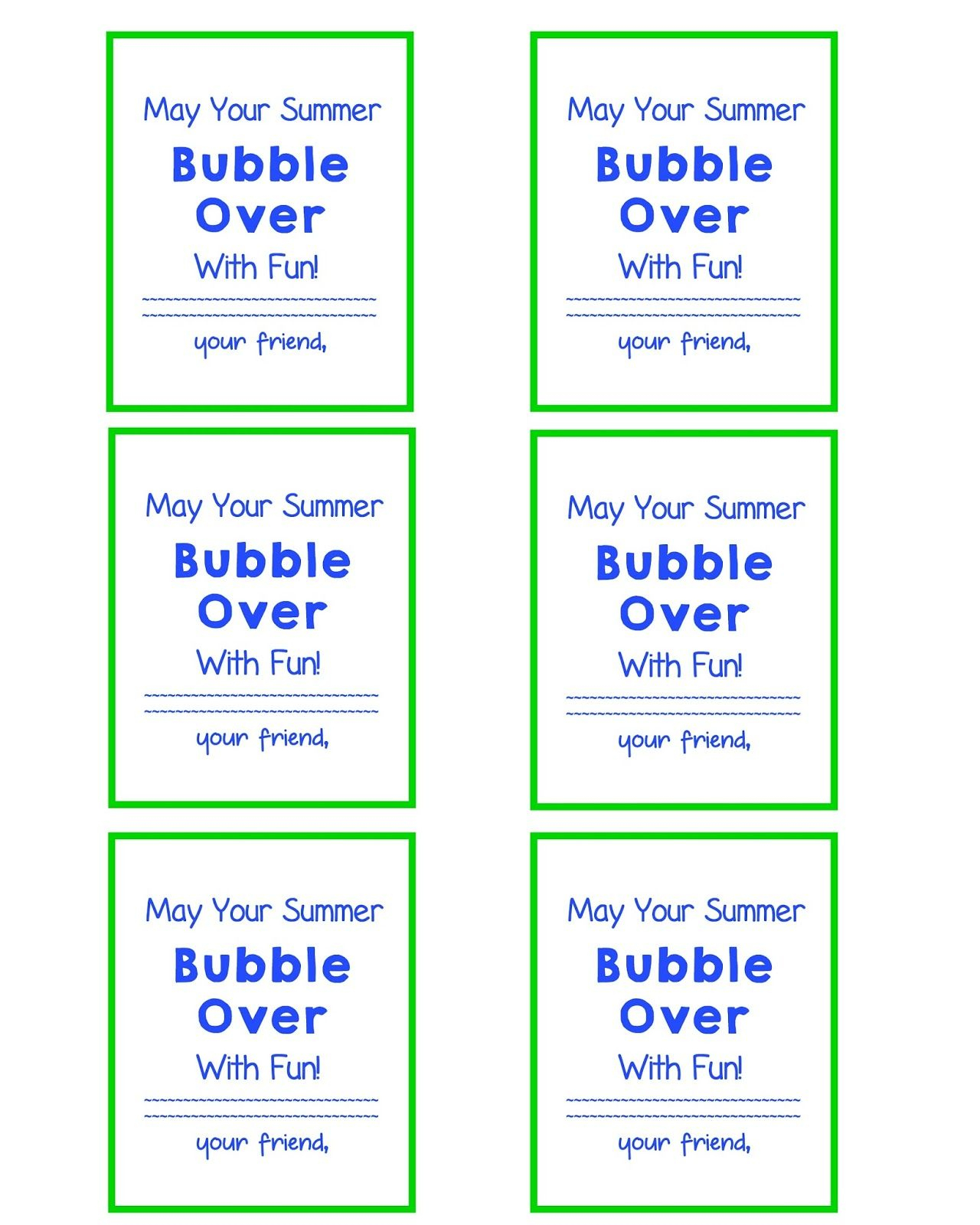 End Of School Year Gift Bubble Gift Tags And Free Printable | Give - Free Printable Gift Tags For Bubbles