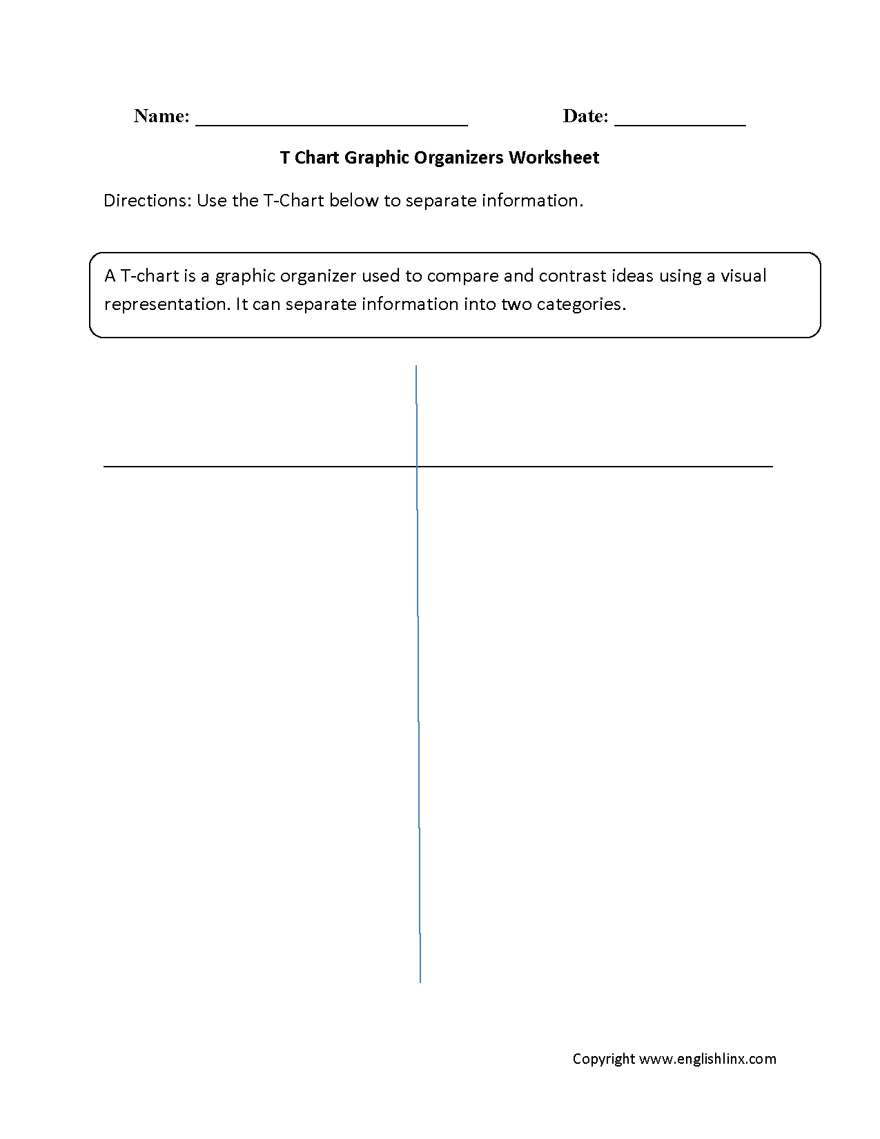 Englishlinx | Graphic Organizers Worksheets - Free Printable Main Idea Graphic Organizer