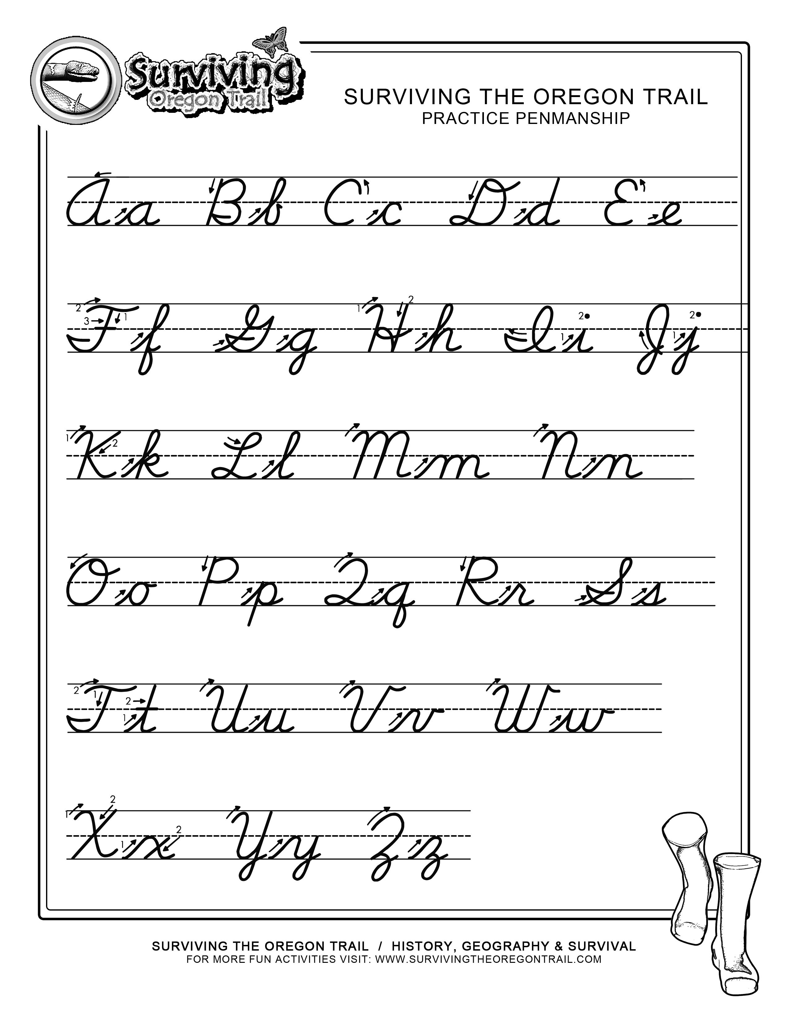 Enjoy Our Free Printable Worksheets. Great For Home School Parents - Free Printable Cursive Alphabet