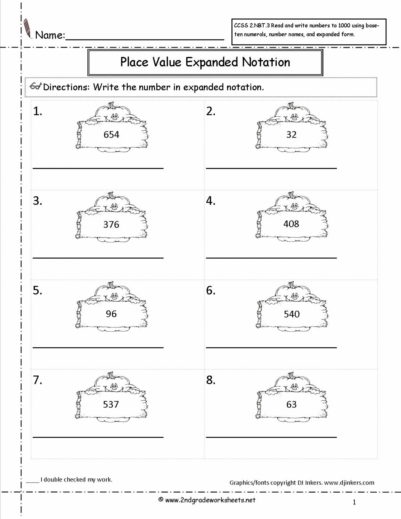 Expanded Form Of Math Worksheets For Grade Infinite Though - Free Printable Expanded Notation Worksheets