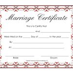Fake Marriage Certificate Advanced Free Blank Marriage Certificates   Fake Marriage Certificate Printable Free