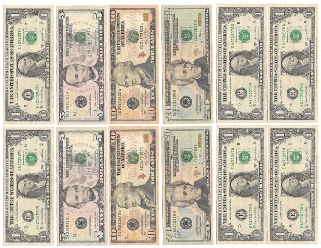 Fake Money For Kids Printable Sheets | Play Money | Black And White - Free Printable Money For Kids