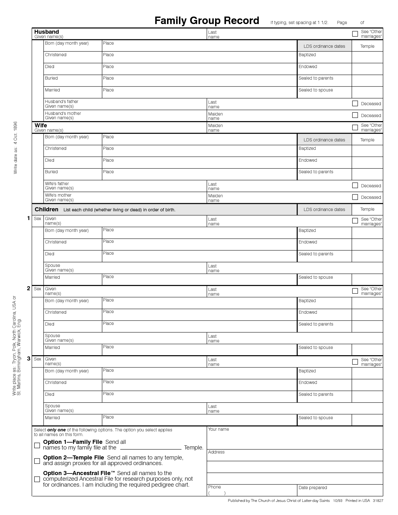 Family Group Sheets Printable | Family Group Sheet - Pdf | Facebook - Free Printable Genealogy Worksheets