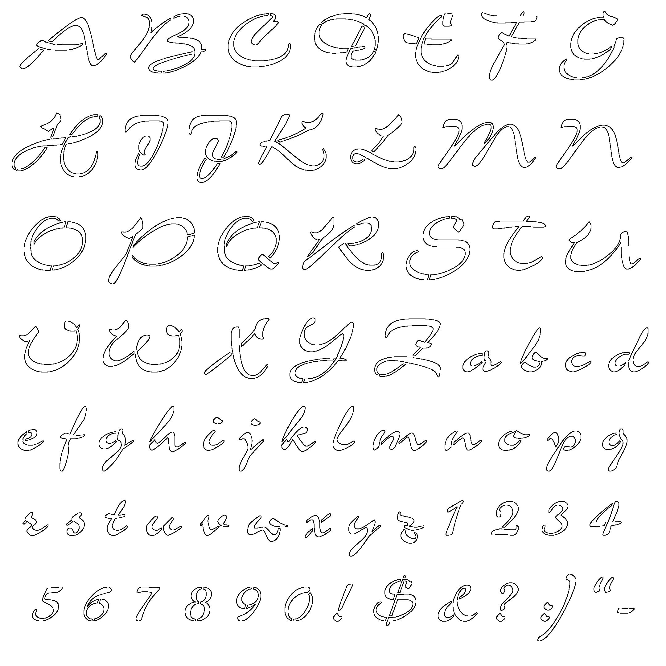 Fancy Letters Stencils - Graffiti Drawing | Stencils | Pinterest - Free Printable Fancy Number Stencils