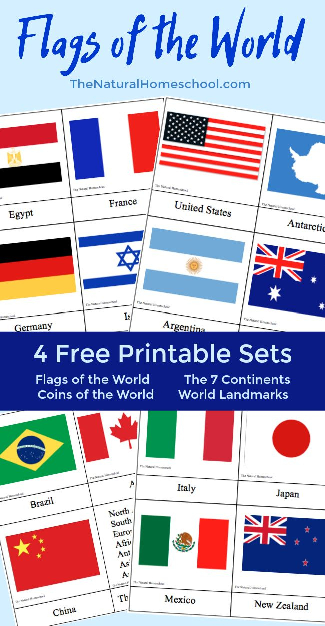 Fantastic Country Flags Of The World With 4 Free Printable Sets - Free Printable Pictures Of Flags Of The World
