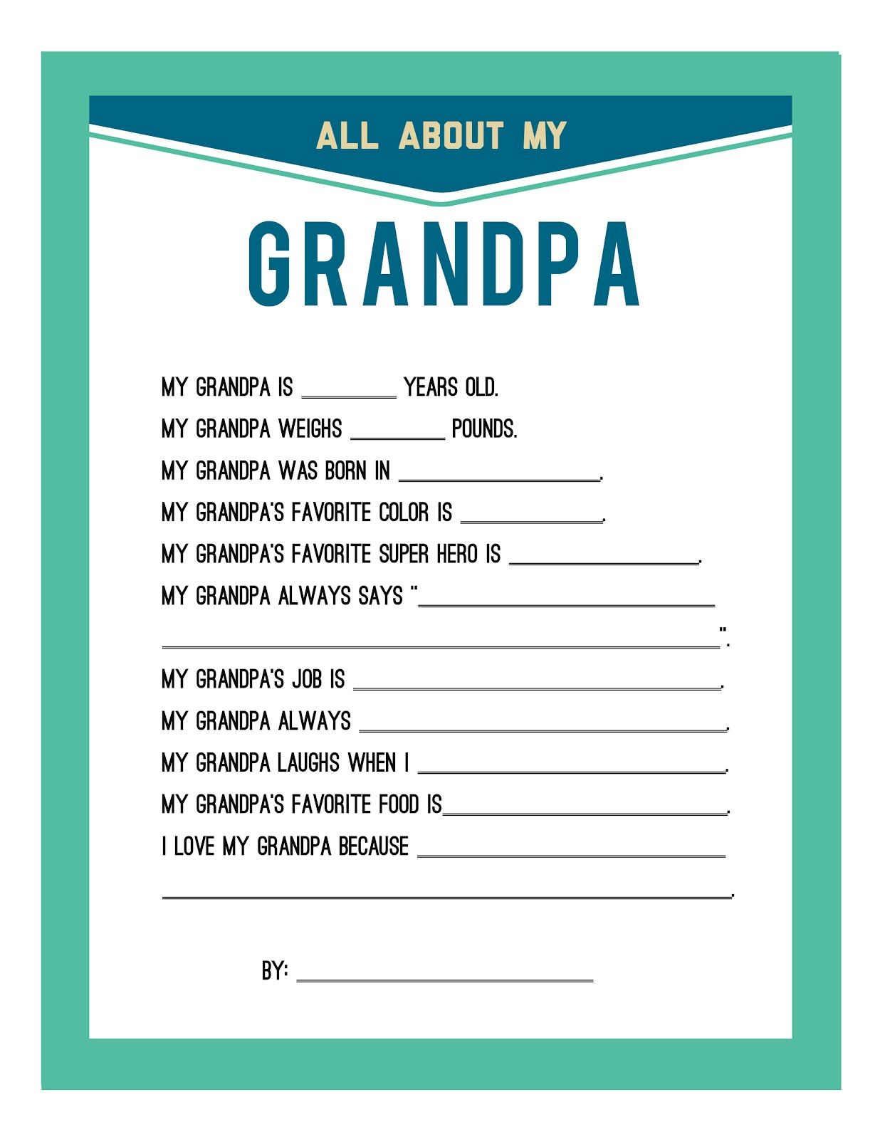 Fathers Day Printable - | Gifting | Favorite Gift Ideas | Pinterest - Free Printable Happy Fathers Day Grandpa Cards