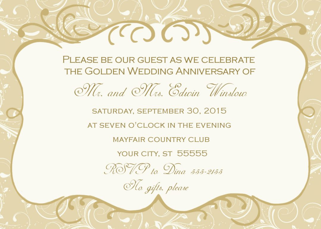 Fbeafdd Luxury 60Th Wedding Anniversary Invitations Free Templates - Free Printable 60Th Wedding Anniversary Invitations