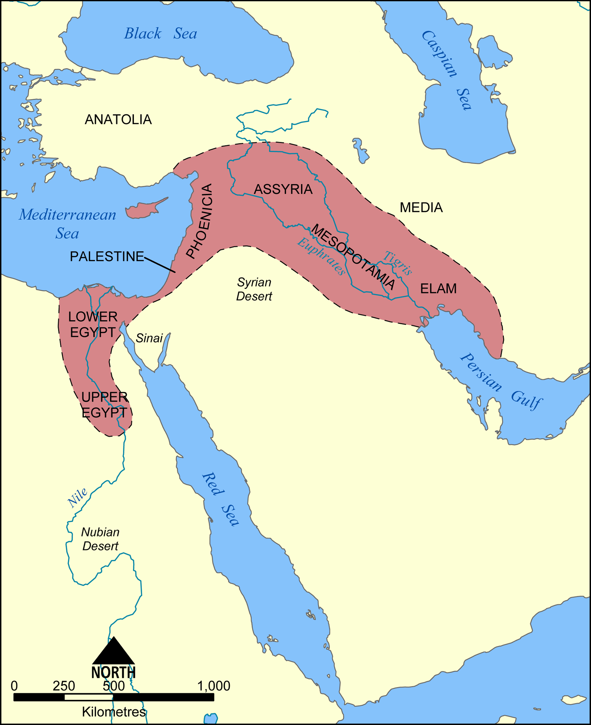 Fertile Crescent Map - Color Week 1 | Cycle 1 Geo | Ancient - Free Printable Map Of Mesopotamia