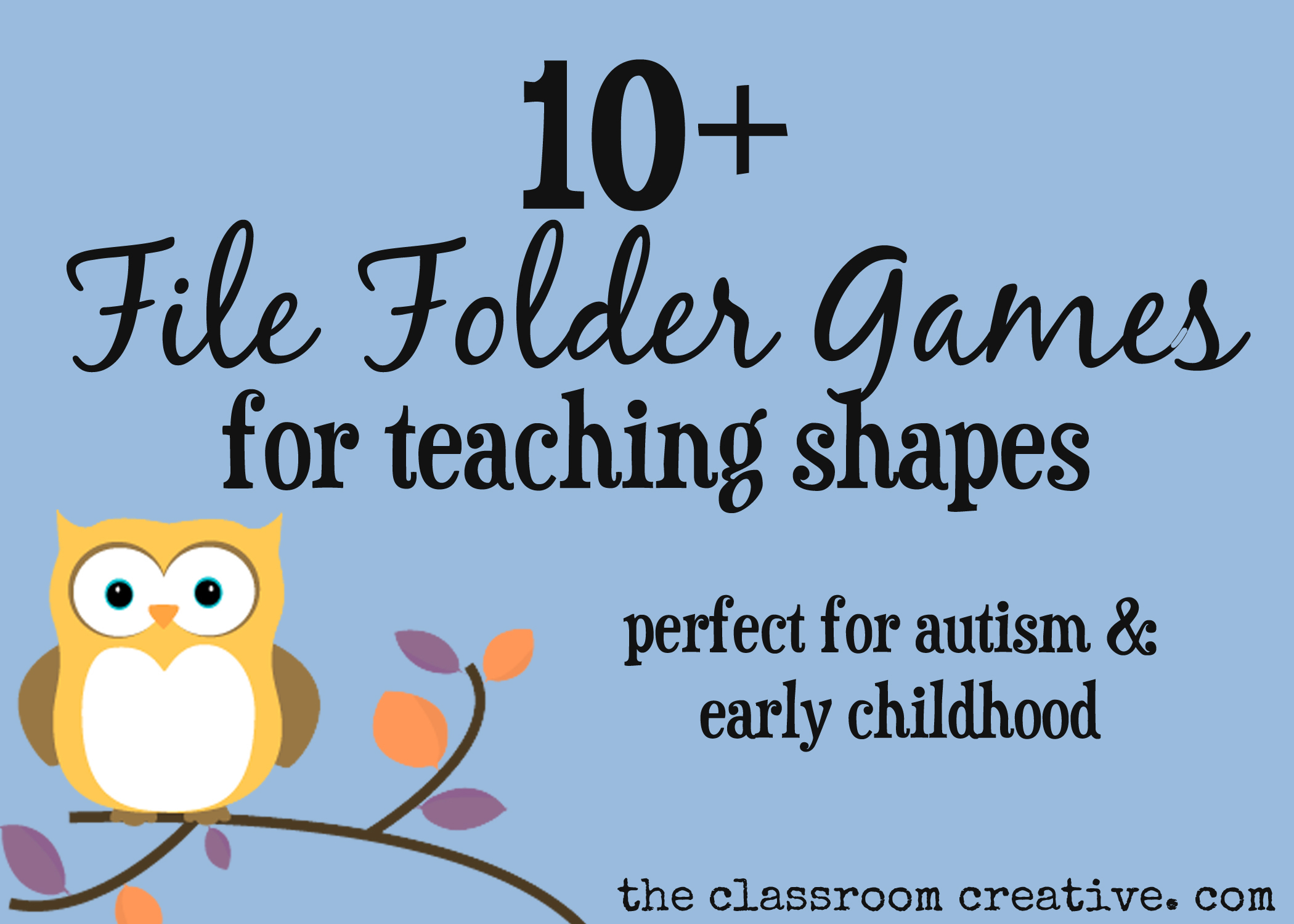 File Folder Games For Teaching Shapes - Free Printable Fall File Folder Games