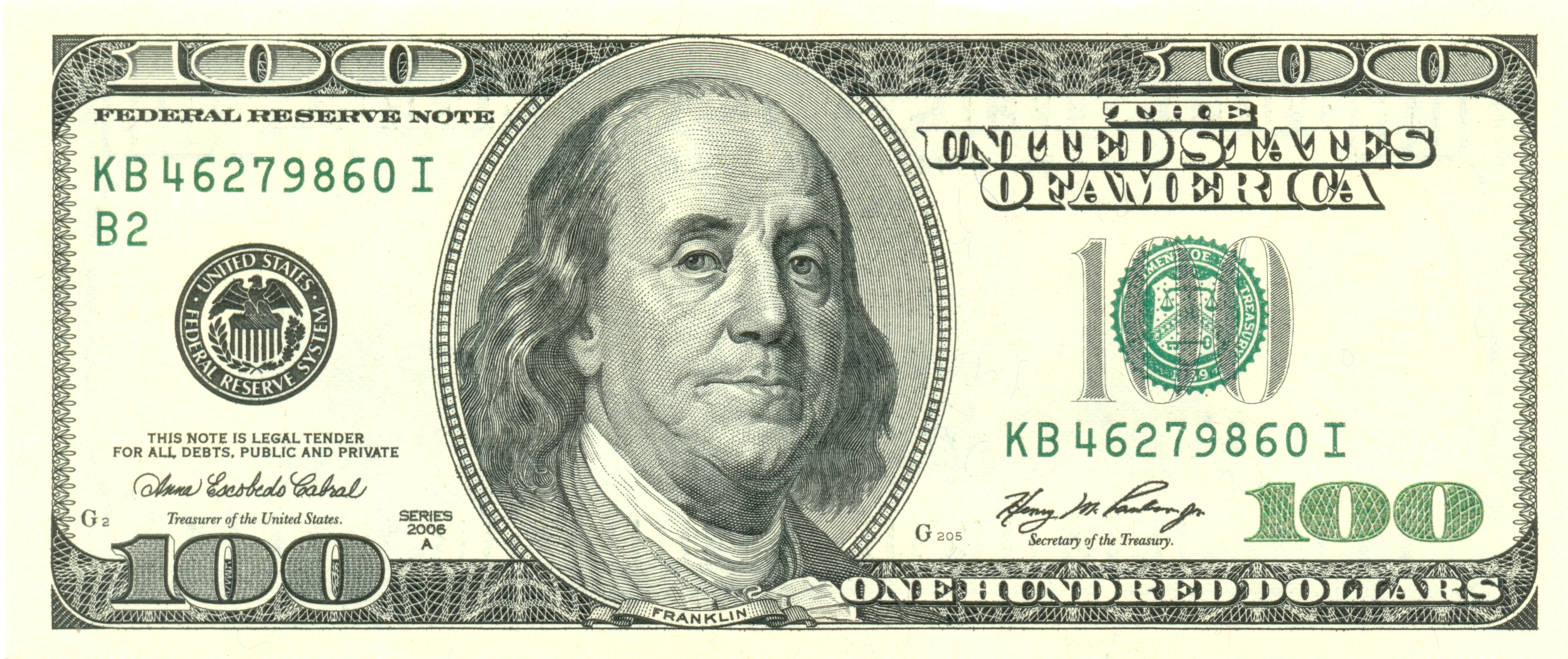 File:usdollar100Front - Wikimedia Commons - Free Printable 100 Dollar Bill