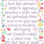 Finger Print Boarder And Child's Handwriting Int He Middle Of A   Printable Easter Greeting Cards Free