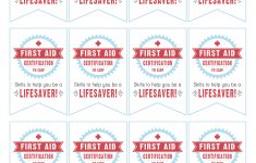 First Aid Certification Handouts {Free Printable For Yw Camp} – Free Printable Lifesaver Tags