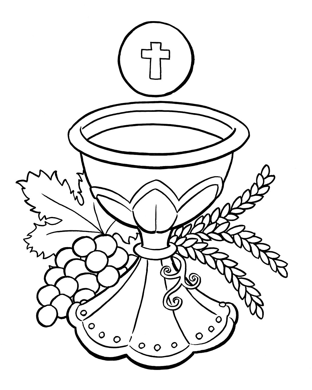 First Communion Chalice And Host And A Few Other First Eucharist - First Holy Communion Cards Printable Free