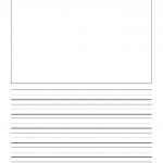 First Grade Writng Paper Template With Picture | Journal Writing   Elementary Lined Paper Printable Free