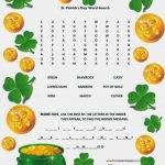 Florassippi Girl: St. Patrick's Day Word Search   Free Printable   Free Word Search With Hidden Message Printable