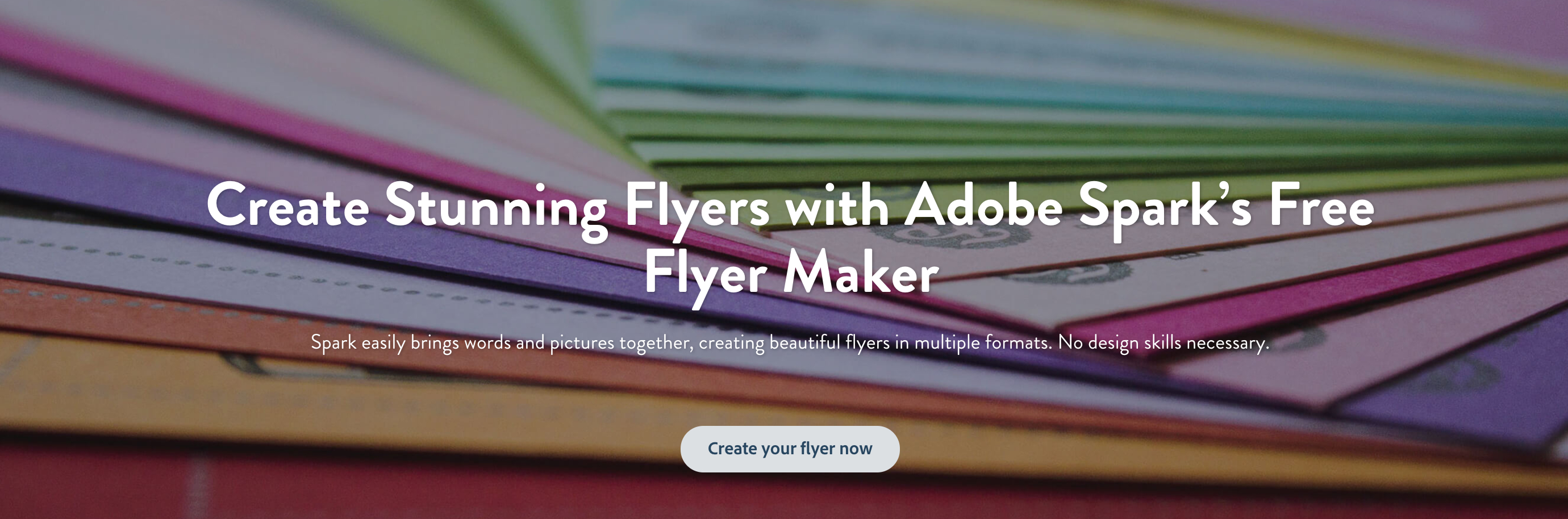 Flyer Maker: Create Beautiful Flyers For Free | Adobe Spark - Online Brochure Maker Free Printable