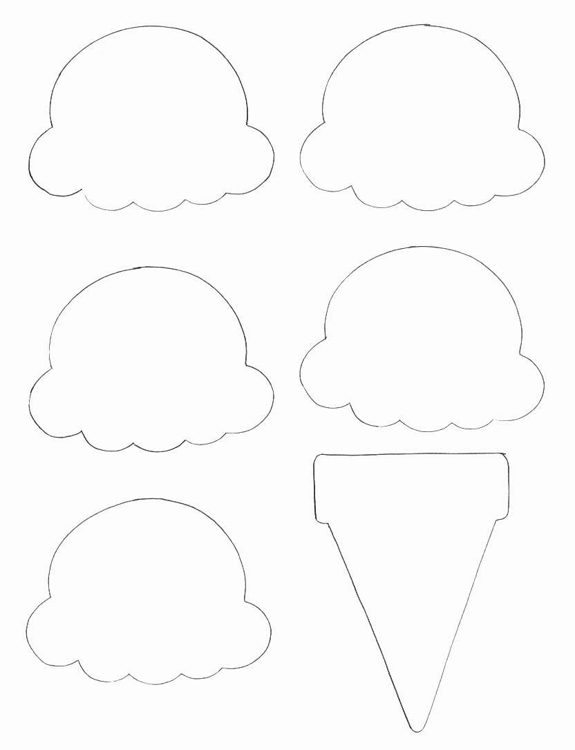 Ice Cream Cone Template Free Printable Pdf