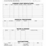 For Anyone With A Complex Medical History, A Medical History Form   Free Printable Medical Chart Forms