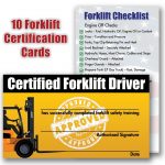 Forklift License Template Download Free Forklift Certification Card   Free Printable Forklift License Template