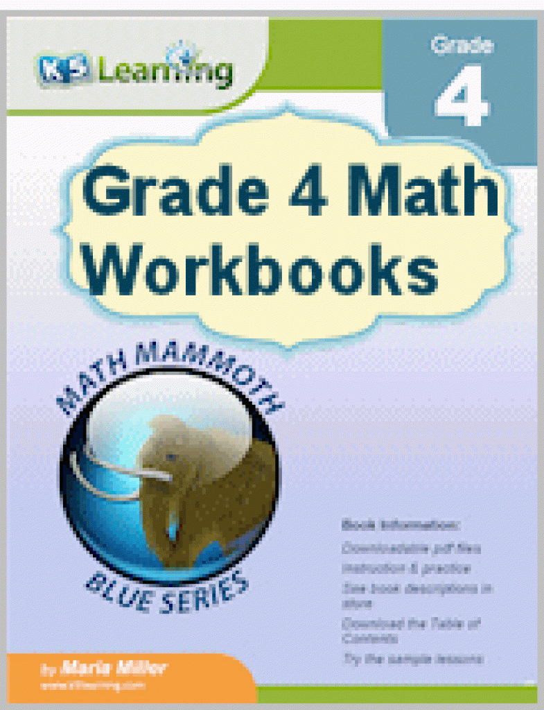 Fourth Grade Math Worksheets - Free &amp;amp; Printable | K5 Learning - Free Printable Math Workbooks