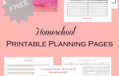 Homeschool Lesson Planner Free Printable