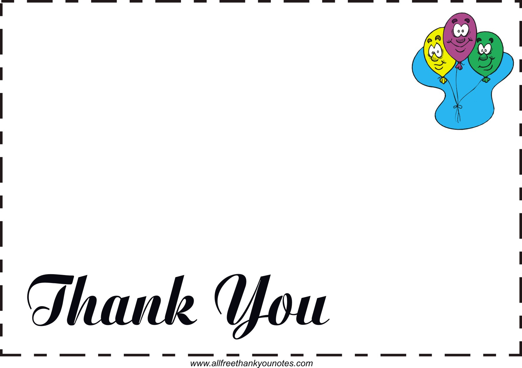 Free All Occasion Thank You Notes And Thank You Cards - Free Printable Special Occasion Cards
