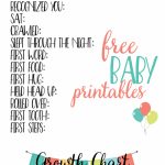 Free Baby Printables: Track Milestones | >> Free Printables   Free Printable Baby Memory Book