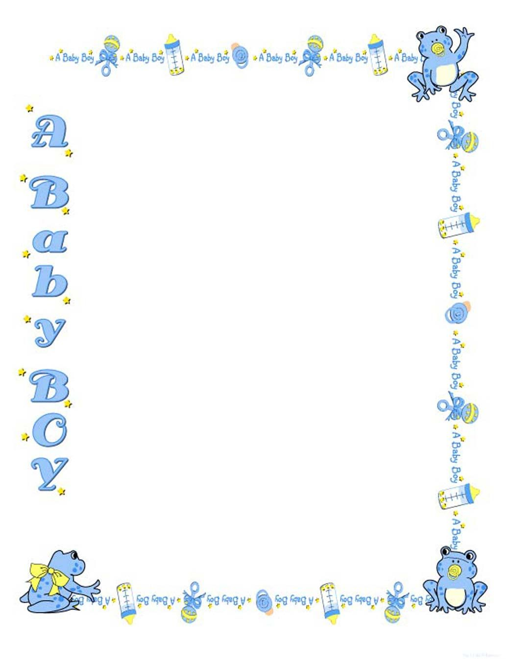 Free Baby Shower Border Templates - Cliparts.co | Baby Shower - Free Printable Baby Borders For Paper