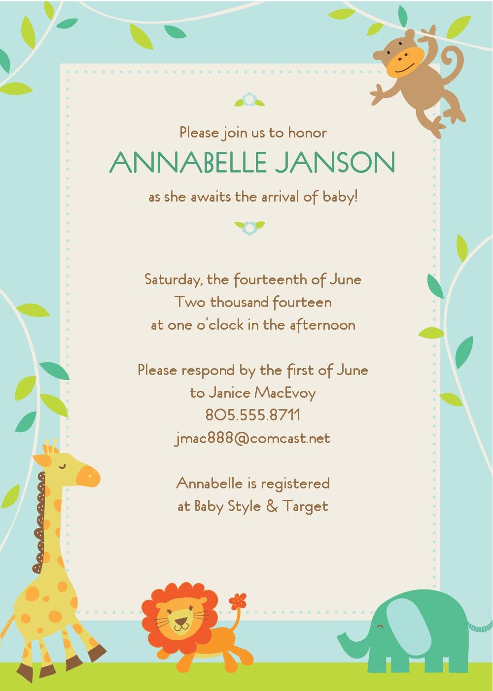 Free Baby Shower Invitation | Printable | Create Baby Shower - Free Baby Shower Invitation Maker Online Printable